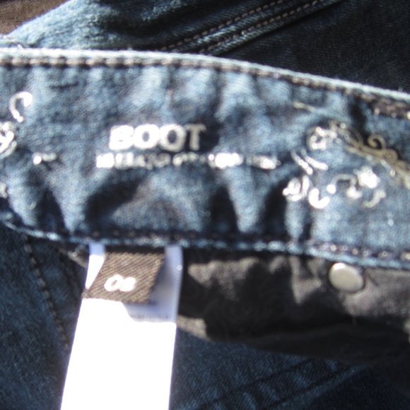 Woman's Size 0S Express Boot Regular Low Rise Jeans - Picture 2 of 4